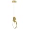 Cwi Lighting Pulley 8 in LED Satin Gold Mini Pendant 1297P8-1-602 - alternate 5